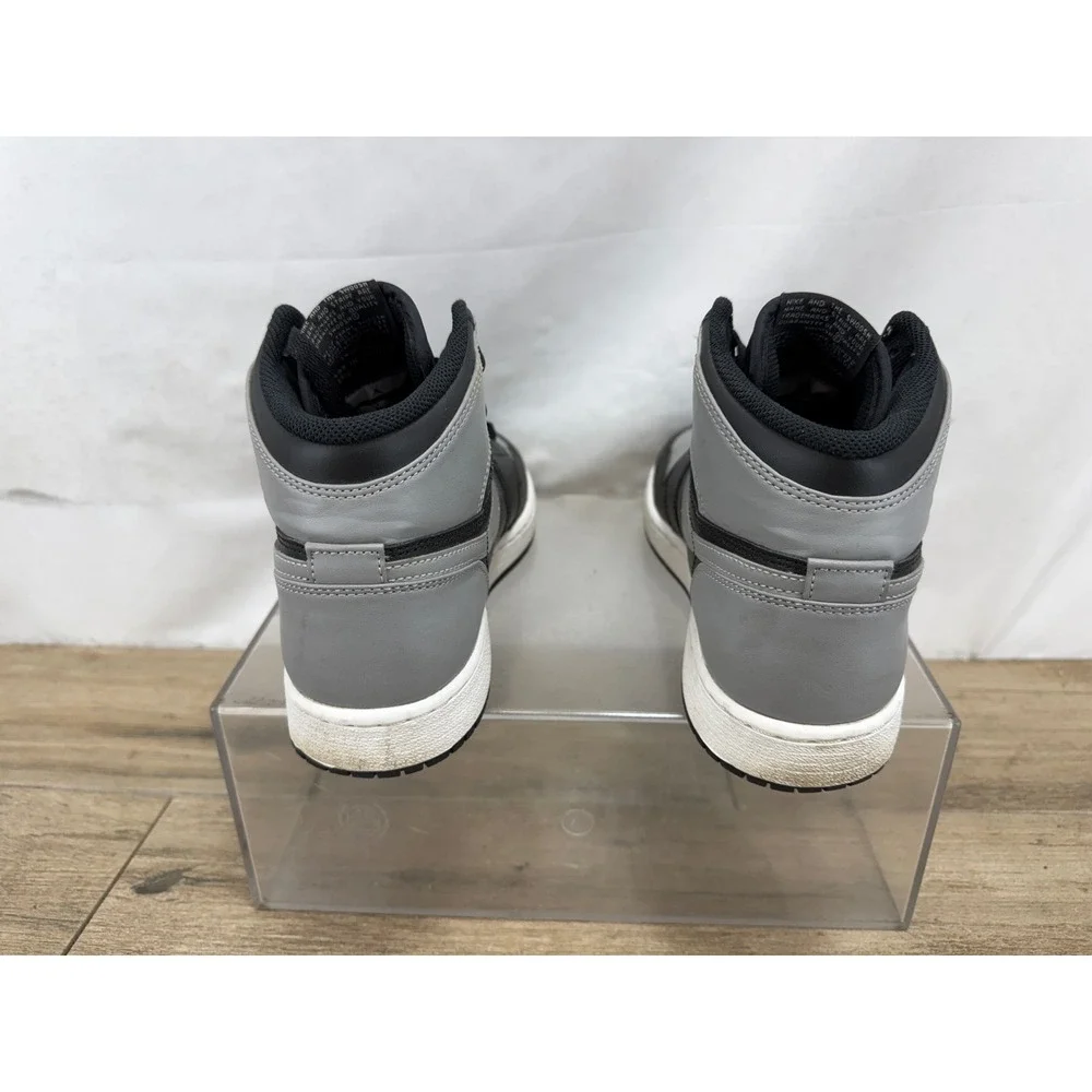 Nike Air Jordan 1 Retro‎ High OG Shadow 2013 Black Grey 555088-014 Mens 6.5Y
